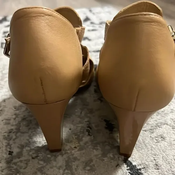 Nurture Pamina size 11 leather tan heels Tan - Image 6