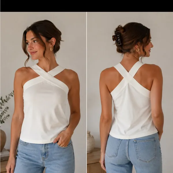 Ramy Brook Elegant White Women's Top - Image 2