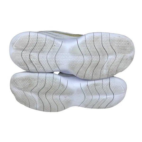Nike Flex Experience Size 6.5W Wide White Gold Swoosh Sneakers Training Shoes - Image 6