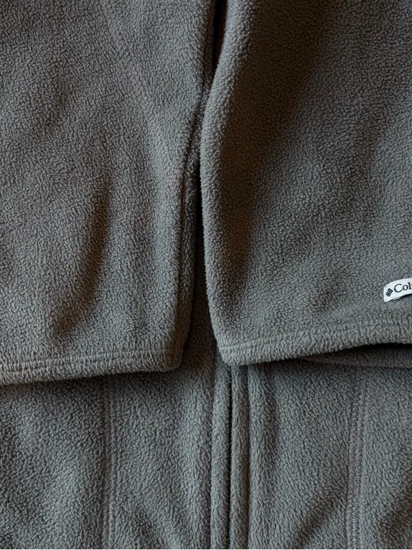 Columbia Women’s Gray Full Zip Fleece Hoodie Jacket Size Medium Super Soft - Image 2