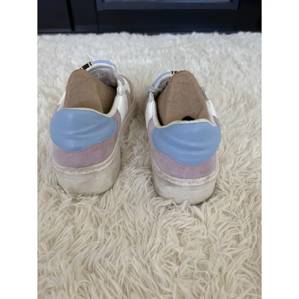 Shu‎ Shop Platform Sneakers Size 10 Leather Suede Colorblock Chunky Casual - Image 4