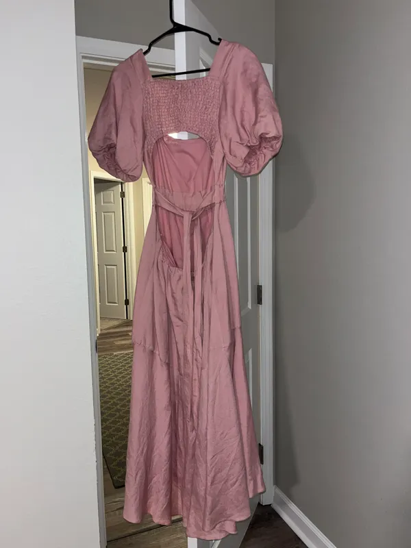 ASTR Angeles Puff Sleeve Cutout Dress - Image 4