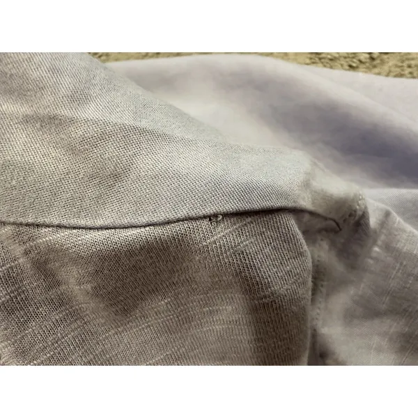 Daily Practice by Anthropologie Purple Vneck Short Sleeve Shirt Small S - Image 5