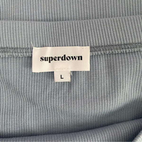 Superdown Lena Ribbed‎ Midi Skirt - Image 6