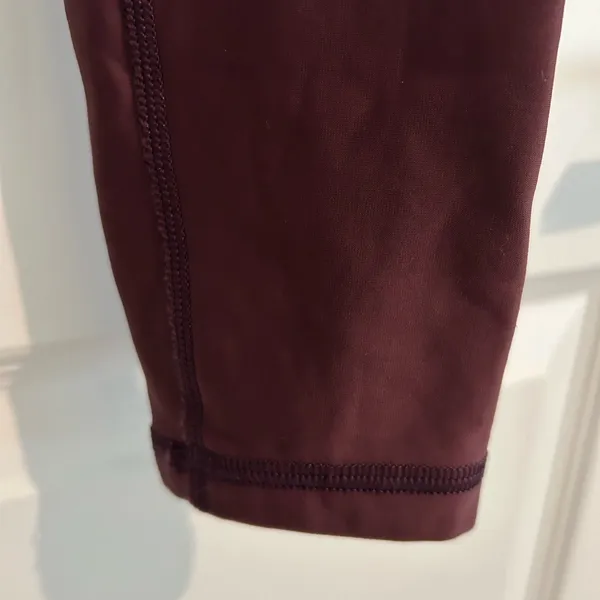 CRZ Yoga Fleece Lined Leggings Burgundy Purple Size XS - Image 4