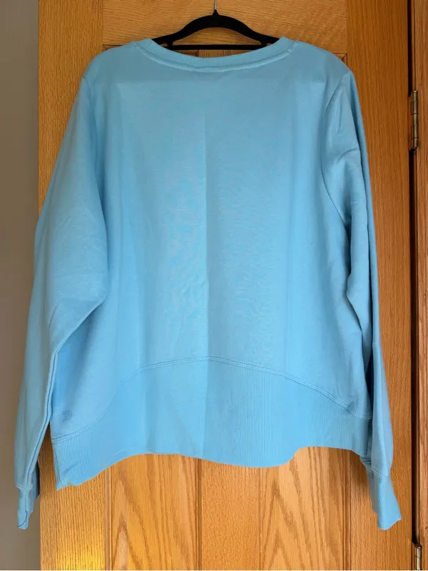 All In Motion Women's XXL Wellness Era Light Blue Crewneck Sweatshirt NWT - Image 4