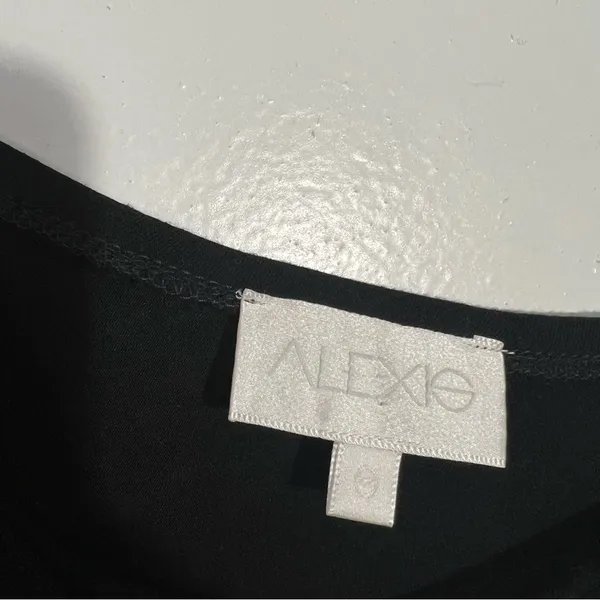Revolve‎ Alexis One Shoulder Top With Bell Sleeve Black Small Minimalist Elegant - Image 3