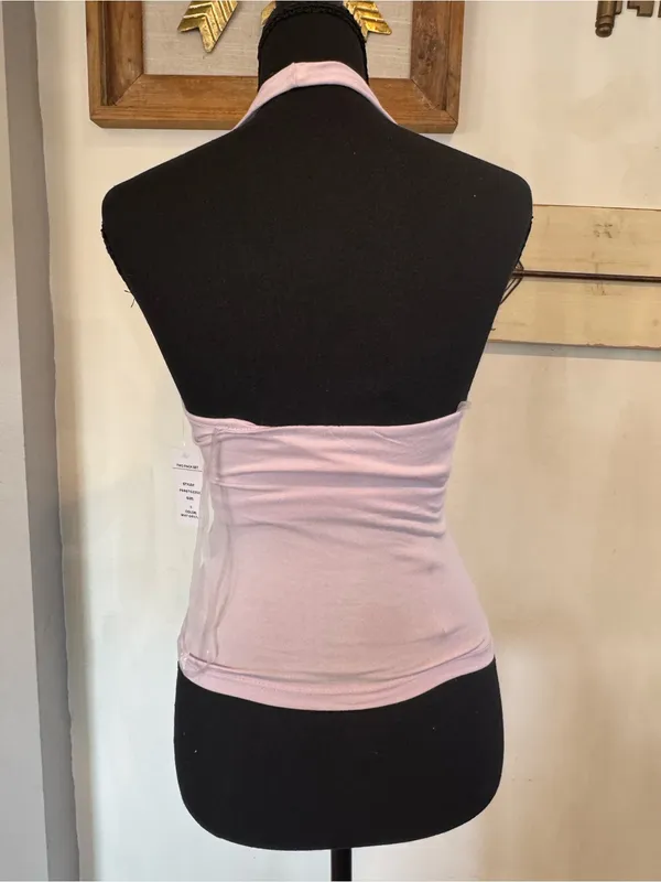 Pink Rose Light Pink Halter Tank Top - Image 4