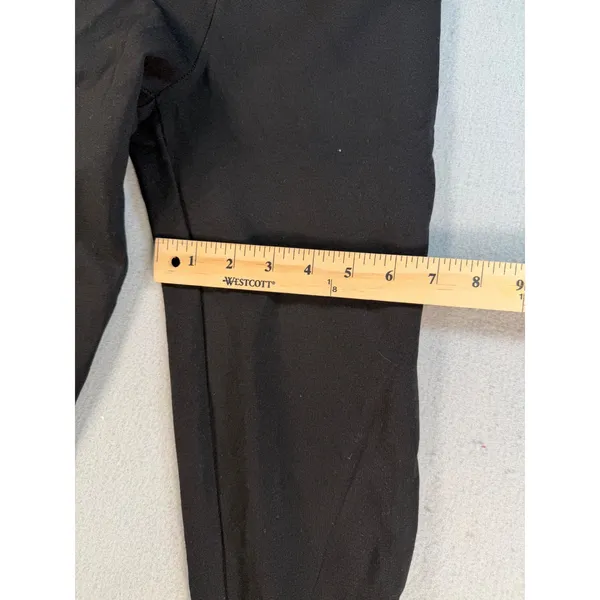 Y2k Zara Basic Black High Rise Side Zipper Leggings Slim Fit Pants Womens Small - Image 9