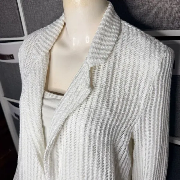 92 West Boutique Brand White Blazer Size Medium - Image 10