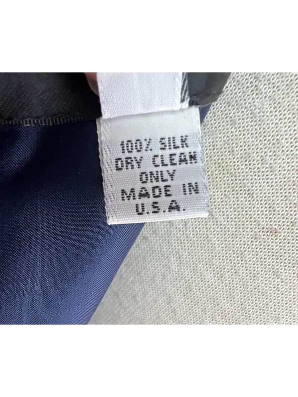 Joanna Mastroianni Sz 14 100% Silk Navy Mini Dress Cocktail Bergdorf Goodman USA - Image 8
