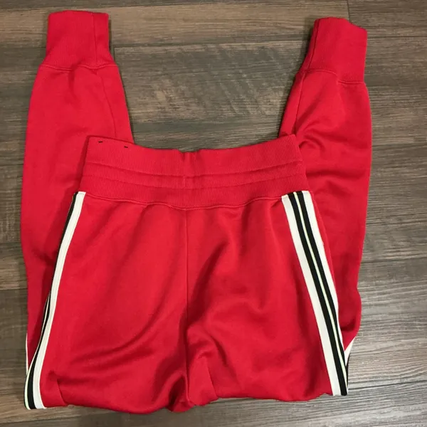 Nike Sportswear Side Stripe Jogger Pants Red White Black XS Tapered Sweats XS - Image 4