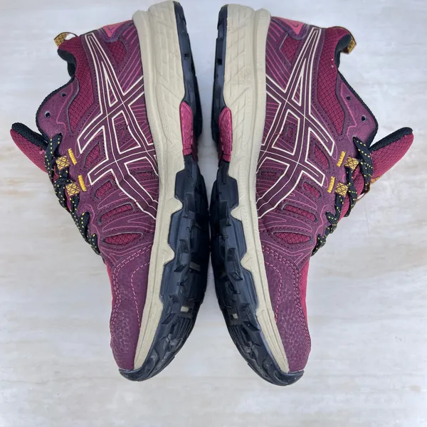 Asics Gel-Venture 7 Womens 8 Trail Running Shoes Burgundy Tan 1012A476 - Image 8
