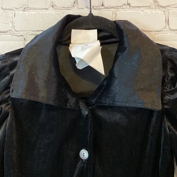 California Costumes Black Velvet Tailcoat Jacket Small Gothic Vampire Steampunk‎ - Image 2