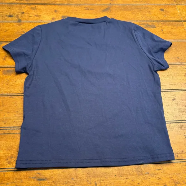 edikted‎ navy blue graphic tee cocktail glass stay tuned women's size large - Image 5