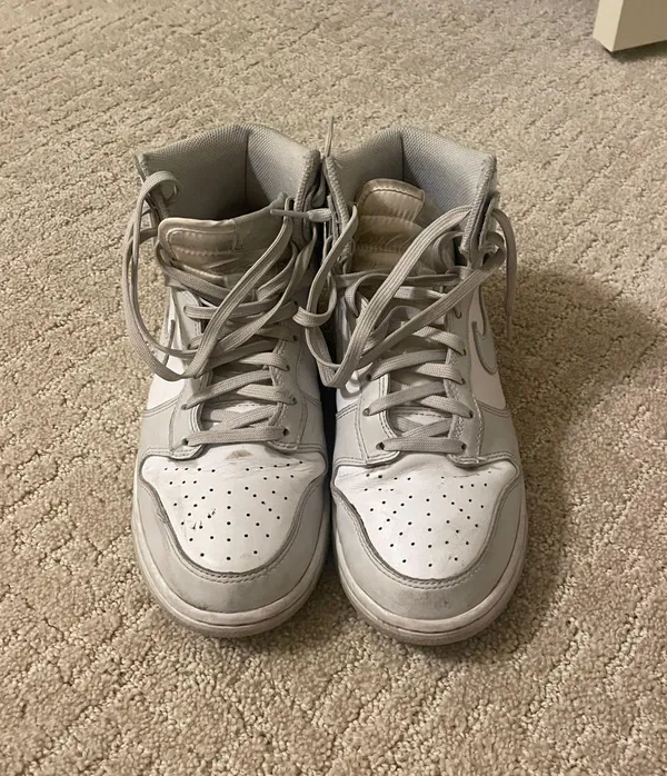 Nike Dunk High Retro White Vast Grey - Image 2