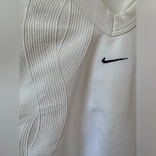 Nike Tennis Running Golf Athletic Top Cross Back Top White Size XL Never Worn - Image 2
