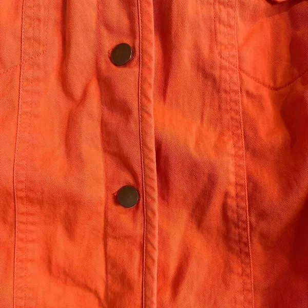 Pendleton Orange Women’s Button Down Jacket Size XL Western Fall Cotton‎ - Image 5