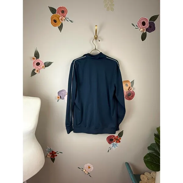 Nike Women’s Teal Blue & White Full Zip Pre-Game Track Jacket - Size - XL - Image 3