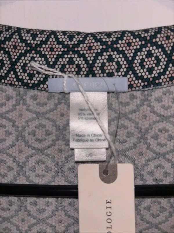 Eberjey Geometric Short Sleeve Pajama Top - Image 2
