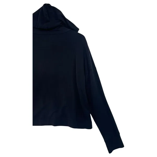 Beyond Yoga Hoodie Womens Medium Black Cropped Pullover Sweatshirt Modal USA - Image 10