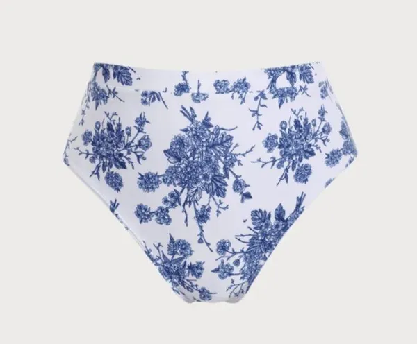 BERLOOK Underwire Floral Plus Size Bikini Top AND BOTTOM 08 Blue - Image 8