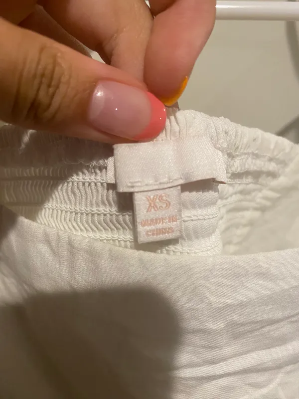 Dillard's White Puffy Sleeve Crop Top - Image 3