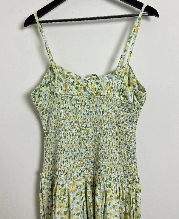FREE PEOPLE Lavender Daze Dress in Green Combo Size Medium NWT - Image 10