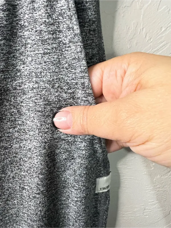 Vuori Performance Jogger Heathered Dark Gray Athletic Cozy Lounge Pants - Image 6