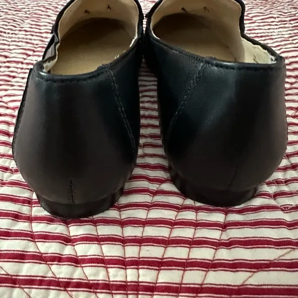 Talbots Black Leather Nautical Loafers Flats - Image 4