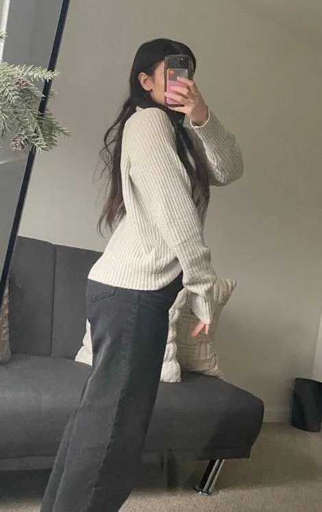 Ribbed sweater Tan Size M - Image 3