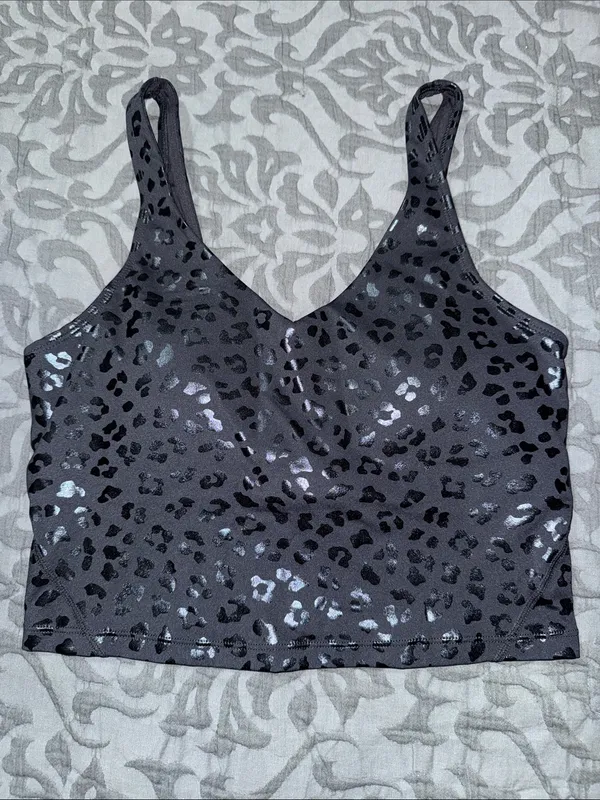 The Gym People Womens' medium Sports Bra Longline Wirefree Padded Medium Support - Image 2
