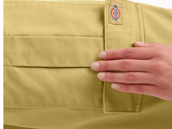 NWT Dickies REGULAR FIT CROP CARGO PANT In Stonewashed Dark Khaki Utility Work - Image 8