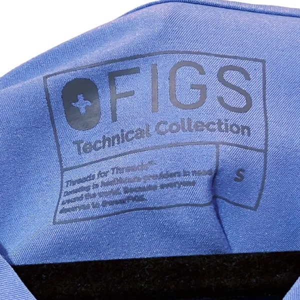 Figs Women's Light Blue V-Neck Scrub Top - Image 7