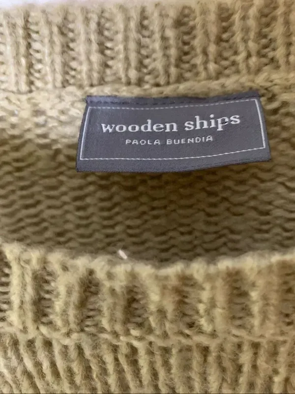 Wooden Ships lightning bolt sweater women's size medium large - Image 3