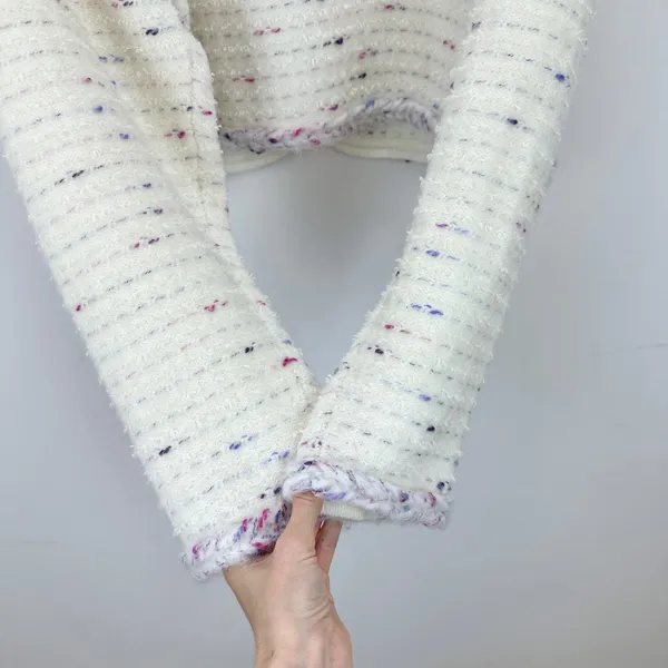 J.Crew Cropped Lady Jacket Marled Yarn Heather Ivory Wool Blend Preppy M NWT - Image 11