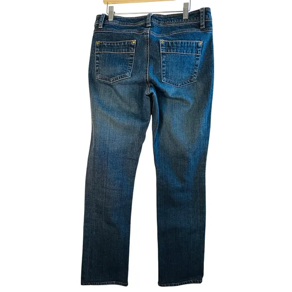 Cabi Slim Jean 622 Womens Size 8 Medium Wash Straight Leg‎ Denim Blue Jeans - Image 2