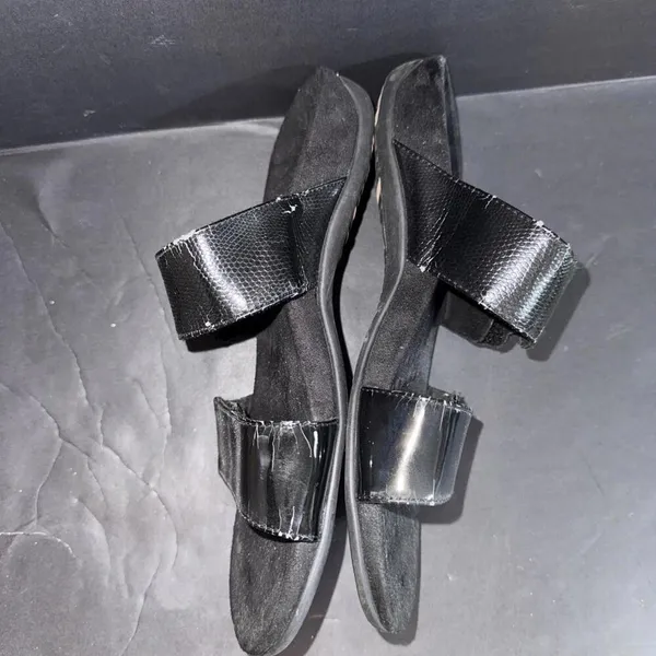 Vionic Orthaheel Camila Orthotic Comfort Black‎ Slip On Slides Sandals US Size 9 - Image 9