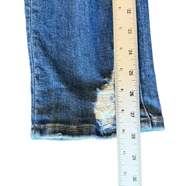 Risen Jeans Straight Distressed Ankle Women’s Jeans Size 30/11 - Image 12