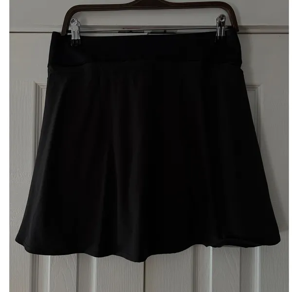 Puma Womens Black Athletic‎ Golf Tennis Skort Side Pockets Size Large L - Image 2