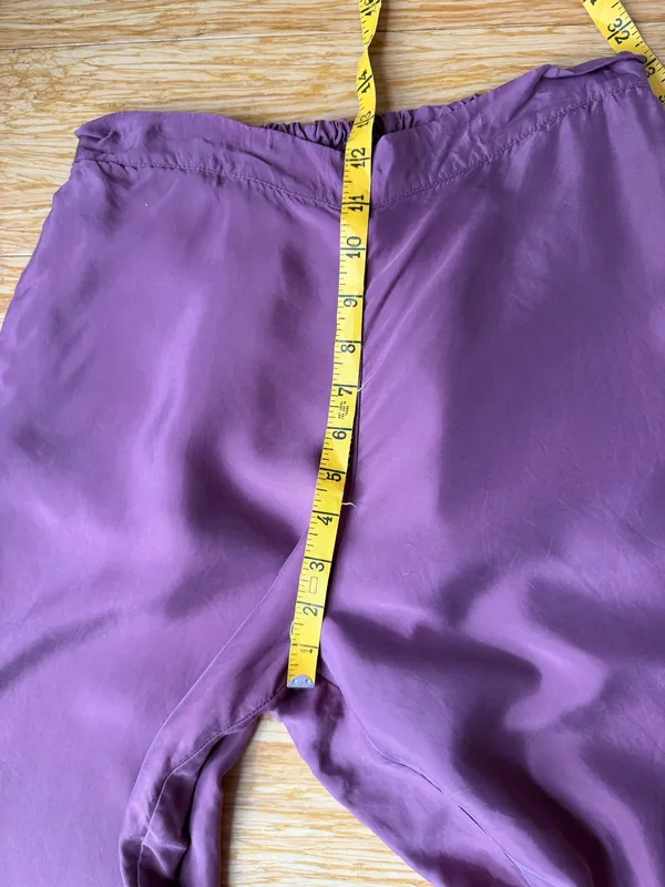 Athleta Calm Cool Wide Leg Satin Pants S Mauve Rose Cupro - Image 8