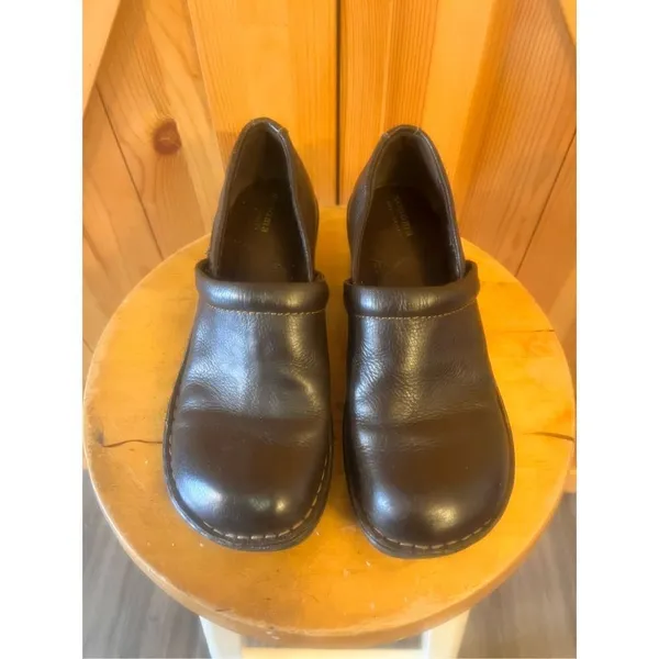 Sonoma Brown Leather Slip On Shoes SNDARIABROWN Size 7.5 - Image 2