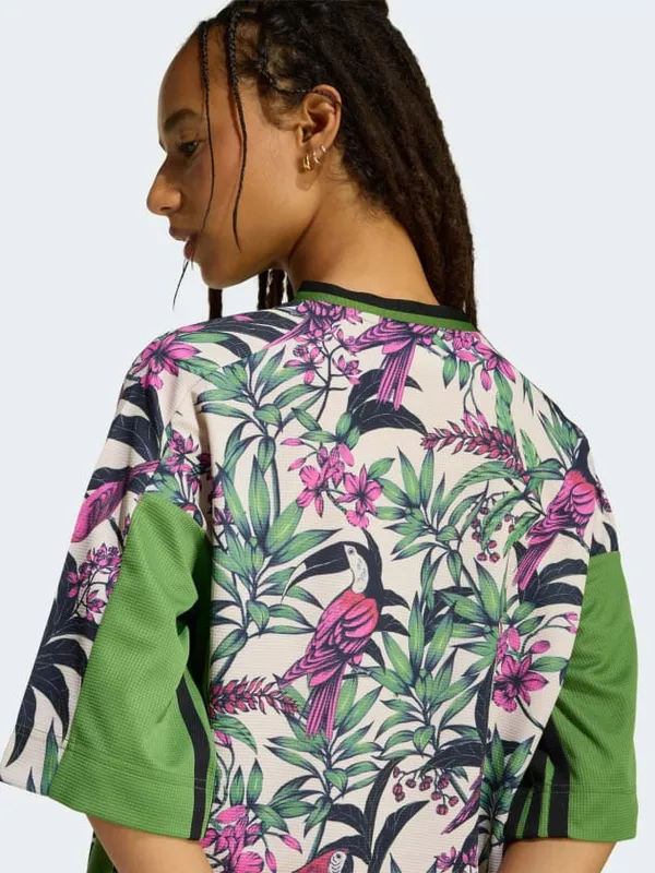 Farm Rio X Adidas Premium T-Shirt XS NWT - Image 4