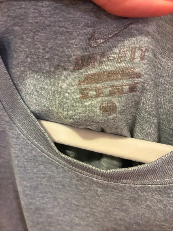 Nike Women's Grey Dri-FIT Short Sleeve Tee Size Small - Image 2