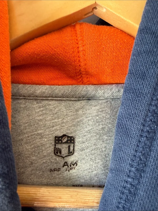 Denver Broncos Nike Navy Hoodie Pullover Sweatshirt - Image 7