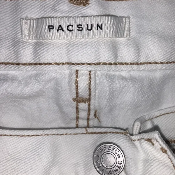 PacSun 90's baggy cargo jeans size 28 ivory womens - Image 8