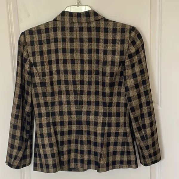 Vintage Jones New York Plaid Blazer 4 - Image 2