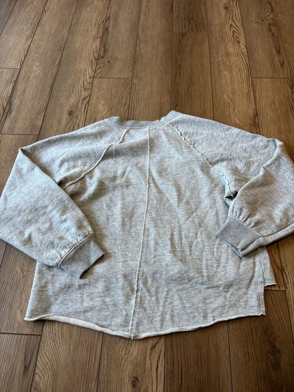Anthropologie Pilcro Crewneck Grey Sweater - Image 3