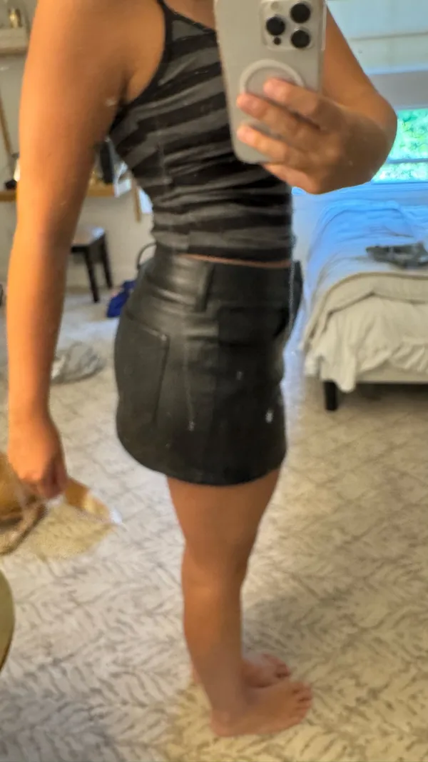 Hollister Leather Skirt - Image 4