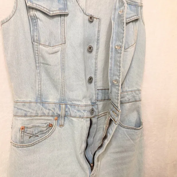 Unpublished Wyatt Twin Flame Denim Maxi Dress Size Medium - Image 11